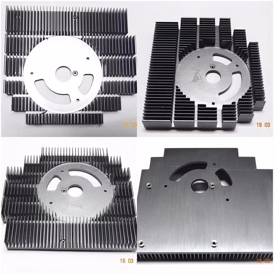 Dissipateur thermique en aluminium CNC, Extrusion, prix, matériel de traitement des métaux, prototype disponible en usine